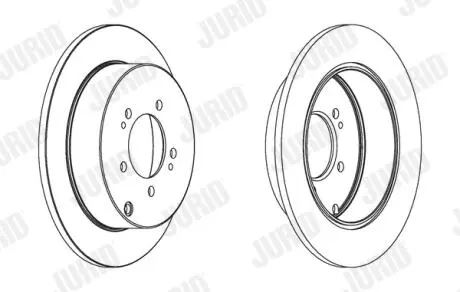 Гальмівний диск JURID 562527JC