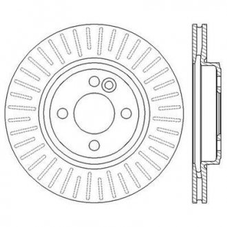 Тормозной диск передний (280x22 мм) mini 06-15 JURID 562570JC (фото 1)