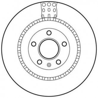 Гальмівний диск задній вентильований Audi A4, A5, A6, A7, A8, Q5 1.8-6.3 07- JURID 562735JC