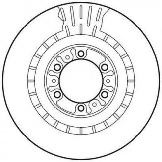 Тормозной диск передний вентилируемый 314x24 mitsubishi pajero, pajero sport 98- JURID 562798JC