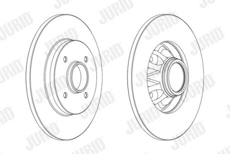 Диск тормозной JURID 562937JC-1