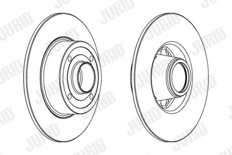 Диск гальмівний JURID 562939JC-1