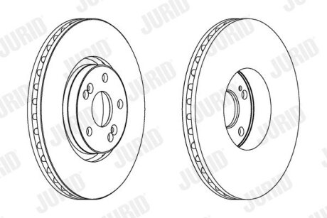 Диск тормозной JURID 563025JC-1