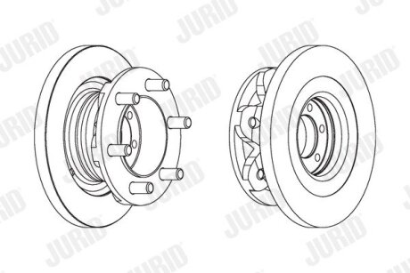 Диск гальмівний JURID 567118J