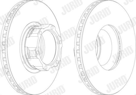 Диск гальмівний JURID 567762J