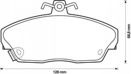 Honda колодки тормозные передние concerto 1.5 16v 90-,civic vi,vii,rover 200,400,45,800 JURID 571438J