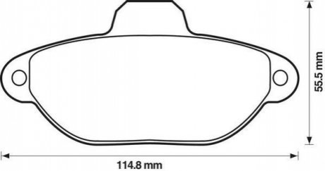 Fiat гальмівні колодки передні punt -99cinquecento 700,900,1.1 92- JURID 571749J (фото 1)