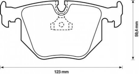 Комплект тормозных колодок, дисковый тормоз JURID 571918J (фото 1)
