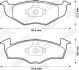 Гальмівні колодки передні (17.2 мм) (система bosch/bendix) vag 94-14 JURID 571923J (фото 2)