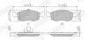 Тормозные колодки, дисковый тормоз (набор) JURID 571974J (фото 1)