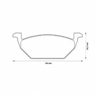 Комплект тормозных колодок, дисковый тормоз JURID 571985J