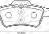 Колодки тормозные задние (16.5 мм) (система ate) mb 211/212/218/219/220/221 02- JURID 571989JC (фото 3)