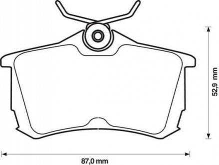 Гальмівні колодки задні (15.5mm) honda accord 1.8, 2.0, 3.0 98- JURID 572478J
