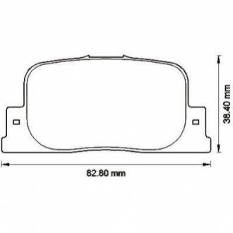 Toyota гальмівні колодки задн.camry cv2 96-,camry mcv3 01- JURID 572559J