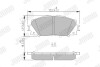 Тормозные колодки дисковые yaris 1.0 10-, yaris / vios 1.3 05-13 JURID 572578J (фото 1)