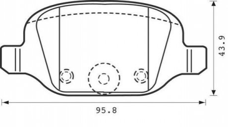 Fiat гальмівні колодки задні punt 99- JURID 573019J