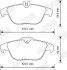 Гальмівні колодки задні (17.6 мм) (система ate) mb (w204/w207) 07-16 JURID 573248J (фото 2)