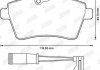 Тормозные передние колодки (19 мм) (система trw) mb (w169/w245) 04-12 JURID 573265JC (фото 4)