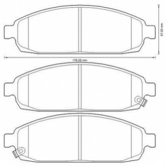 Jeep тормозные колодки передн.grand cherokee 05- JURID 573340J