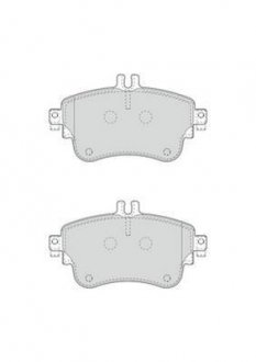 Тормозные колодки передние (19 мм) (система trw) mb (w176/w246) 11-18 JURID 573402J (фото 1)