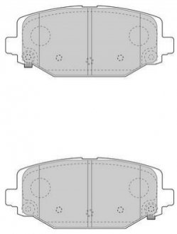 Комплект тормозных колодок, дисковый тормоз JURID 573412J (фото 1)