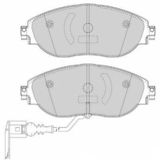 Комплект тормозных колодок, дисковый тормоз JURID 573418J (фото 1)