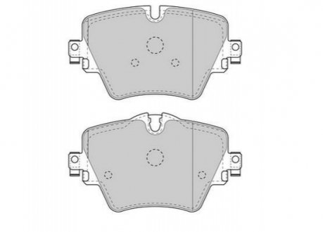 Комплект тормозных колодок, дисковый тормоз JURID 573612J (фото 1)