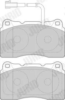 Alfa romeo гальмівні колодки перед. 147, 156, 159 JURID 573637J