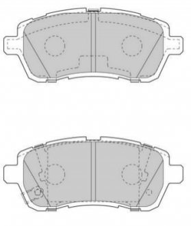 Mazda гальмівні колодки передн.mazda 2,suzuki swift iii, iv,daihatsu materia JURID 573648J (фото 1)