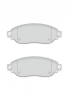 Комплект тормозных колодок, дисковый тормоз JURID 573656J (фото 1)