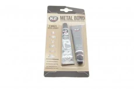 Клей двокомпонентний оксидний для металу metal bond (56g) K2 B116