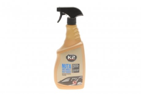 Засіб для очищення автомобільного скла та фар від залишків комах nuta anti-insect (770ml) K2 K117M1 (фото 1)