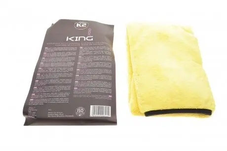 Рушник вологовбиральний для видалення залишків поліролю та воску з мікрофібри King 40 x 60 см K2 M434