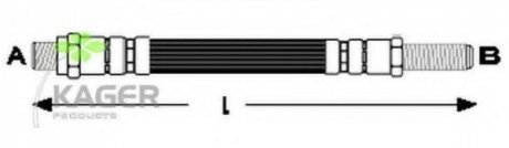 Тормозной шланг KAGER 38-0257 (фото 1)
