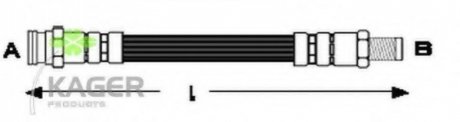 Гальмівний шланг KAGER 38-0540 (фото 1)