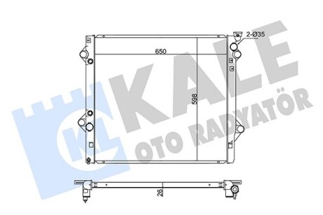 Радиатор охлаждения Toyota Fj Cruiser, Land Cruiser Radiator OTO RADYATOR KALE 342180