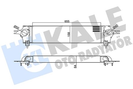 Nissan интеркуллер qashqai 1.5/2.0dci 07- KALE 342350