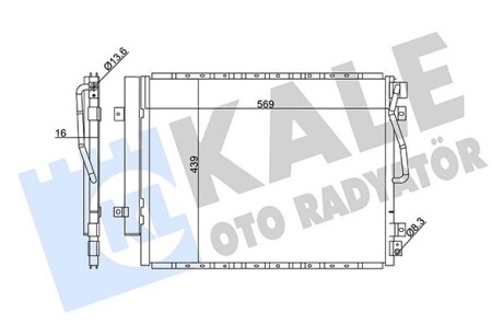 Kia радіатор кондиціонера sorento i 02- KALE 342625