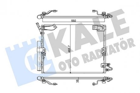 Радіатор кондиціонера Toyota LandCruiser100 oto radiator KALE 342640