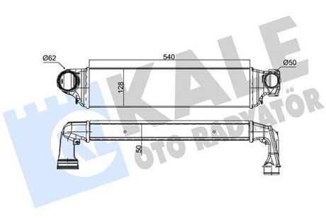 Bmw интеркуллер 3 e46 318d/330xd 00- KALE 343300