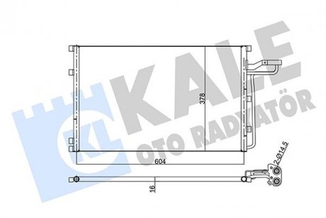 Volvo радиатор кондиционера c30,c70 ii,s40 ii,v50 04- KALE 343315