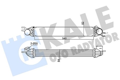 Bmw интеркулер mini cooper,one,clubman,countryman,paceman 1.6 KALE 344860 (фото 1)