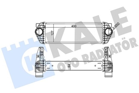 Ford интеркулер transit connect 1.8tdci 06- KALE 344920