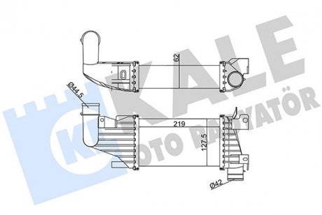 Opel интеркуллер astra h 1.7cdti 04- KALE 345025