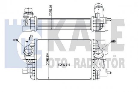 Opel интеркулер meriva b 1.3cdti 10- KALE 345060