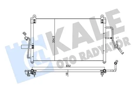 Daewoo радіатор кондиціонера nubira 99- KALE 345185