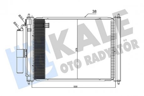 Nissan радіатор кондиціонера micra iii,note 03- KALE 345270