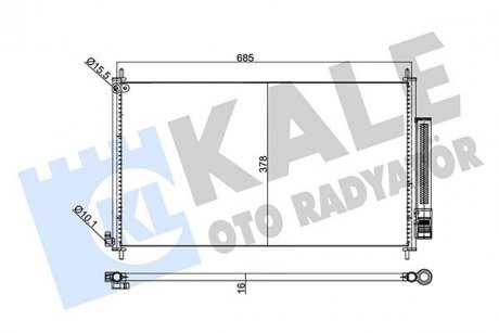 Радіатор кондиціонера honda cr-v iv oto radiator KALE 345720