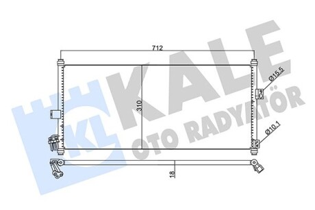 Nissan радіатор кондиціонера almera ii 00- KALE 345790