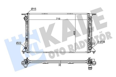 Радіатор охолодження audi q5 oto radiator KALE 345845